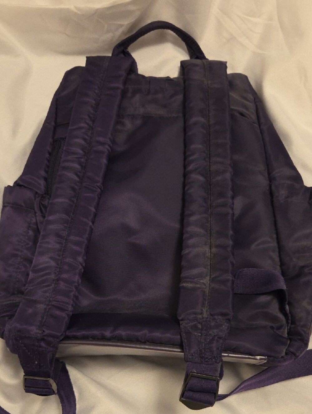 Purple Nylon Backpack with Multiple Zip Pockets LUG Hatchback - Picture 2 of 6